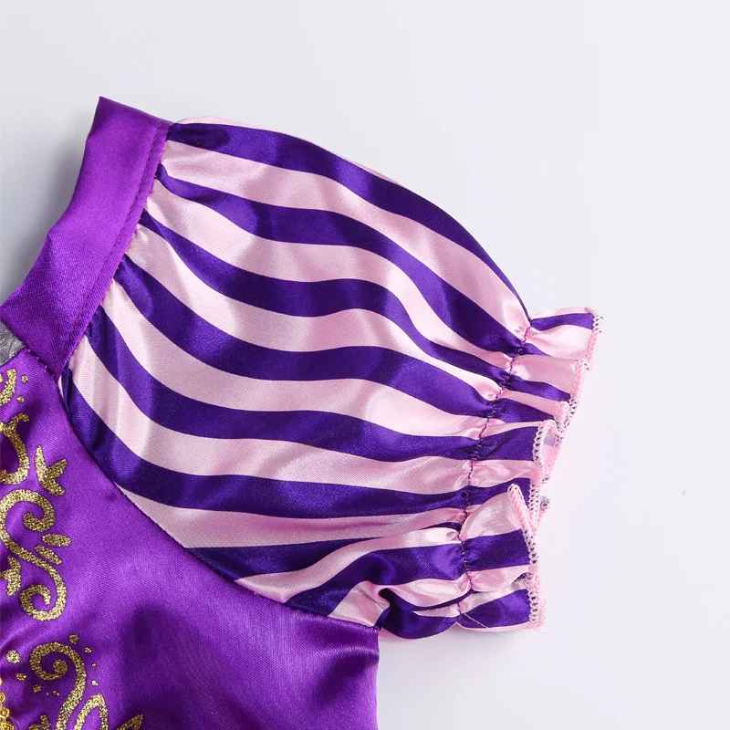 Rapunzel Prinsessklänning med krona och trollspö