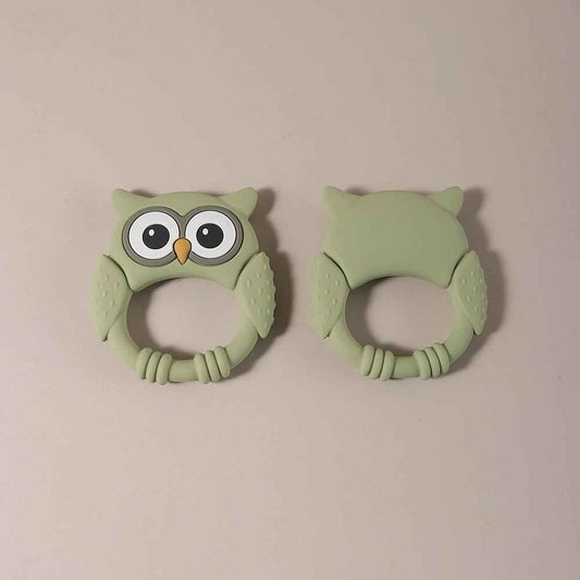 Silikonbitring Uggla – BPA-fri Tuggleksak för Baby