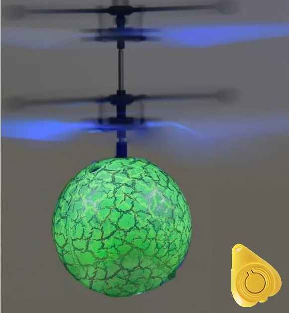 Mini helikopter med LED-ljus och sensorstyrning
