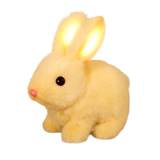 Interaktiv Hoppande Kanin – Plyschleksak med Ljus, Ljud & Rörelser (Från 3 år)