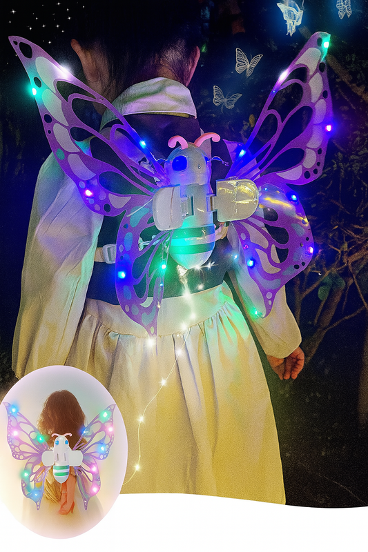 Elektriska Fjärilsvingar med Ljus