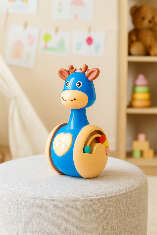 Älg Leksak för Baby | Rullande & Batterifri