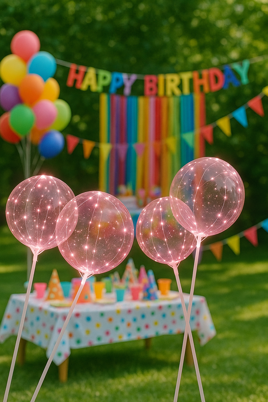 LED Ballonger 10-pack | Ljusballonger med Pinnar