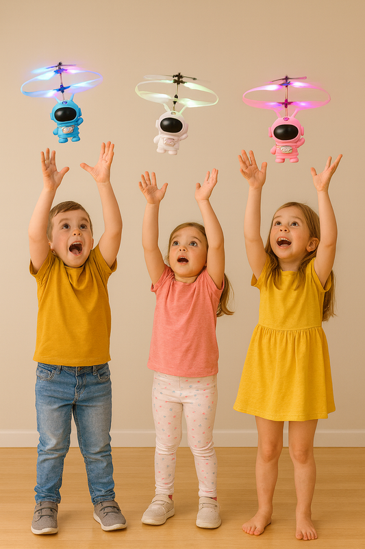 Svävande Helikopter med Ljus – Flygande Leksak för Barn