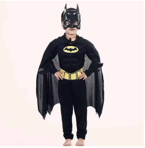 Superhjälteset för Barn med Mask – Bekväm Jumpsuit