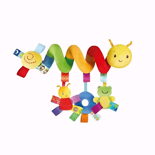Mjuk Spiral med Hängande Figurer – För Vagn, Bilstol & Spjälsäng (0–18 mån
