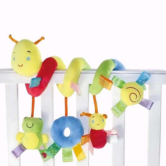Mjuk Spiral med Hängande Figurer – För Vagn, Bilstol & Spjälsäng (0–18 mån