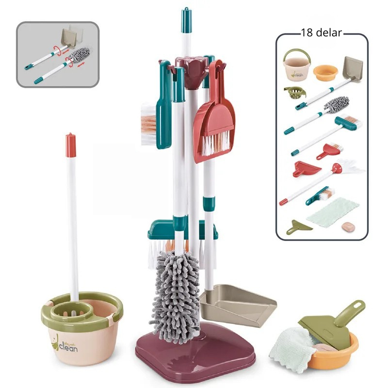 Städleksaker – Roligt städset för barn med tillbehör