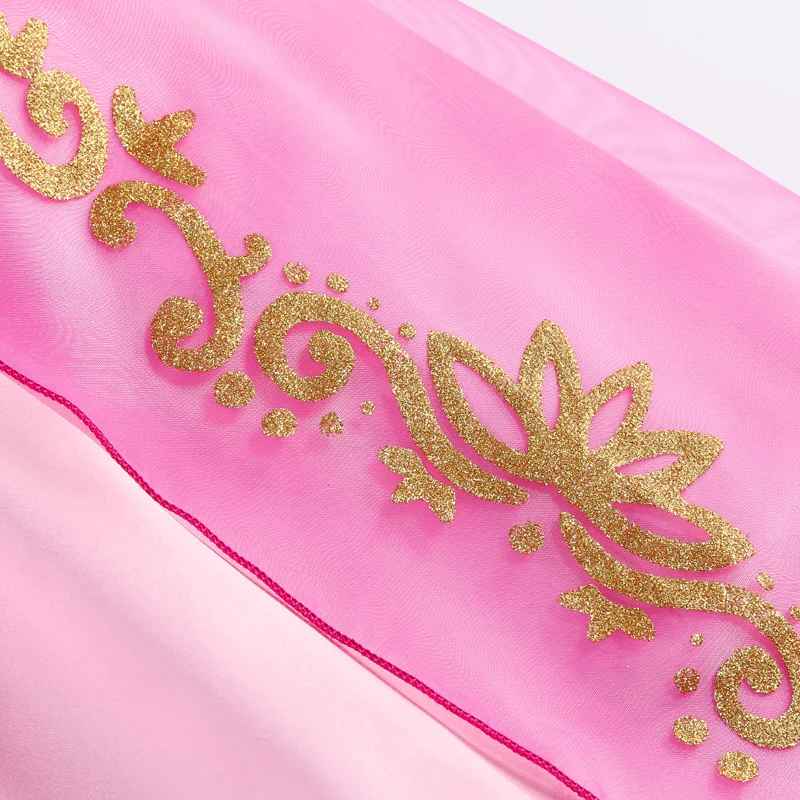 Rapunzel Prinsessklänning med krona och trollspö