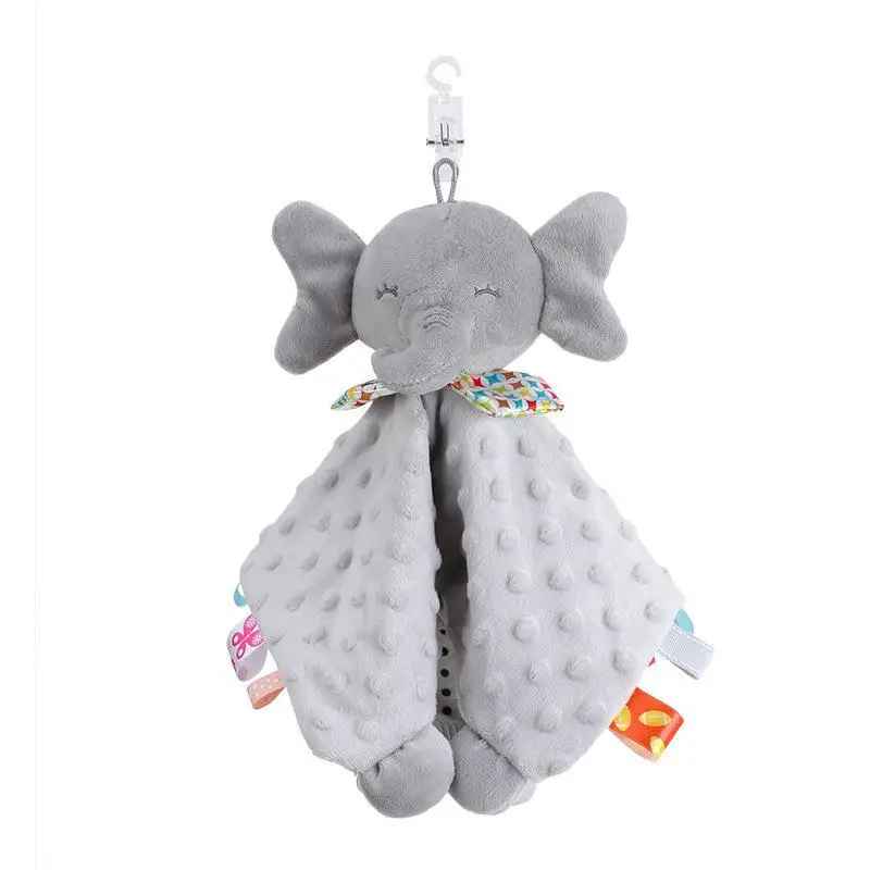 Elefant Snuttefilt för Baby med Skallra