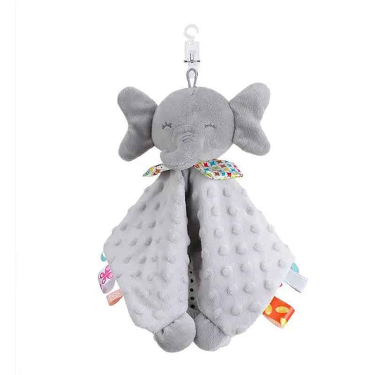 Elefant Snuttefilt för Baby med Skallra