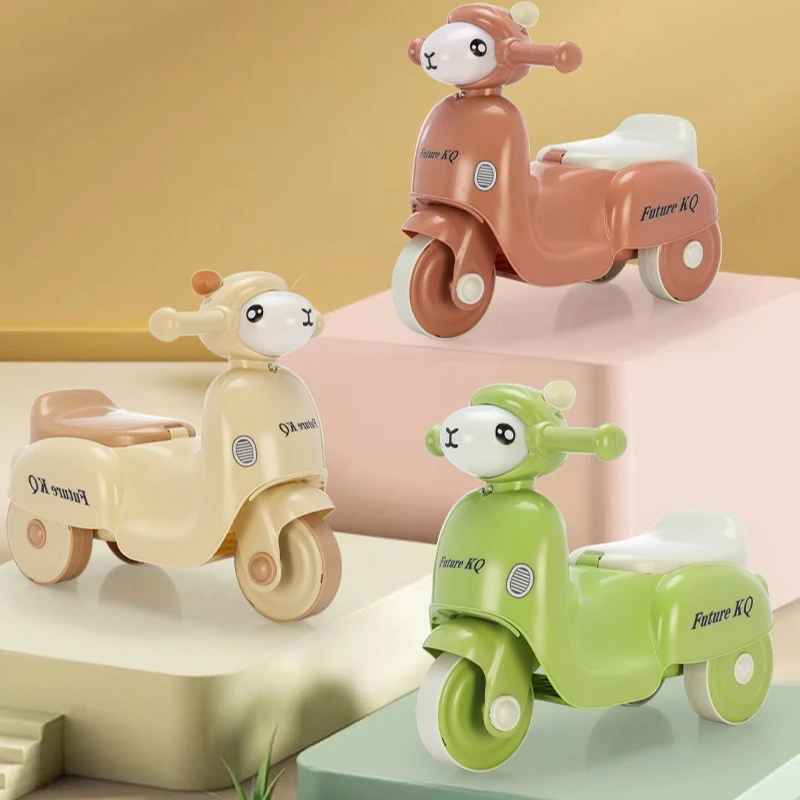 Trehjulig cykel för barn med musik belysning – stabil och lätt att använda