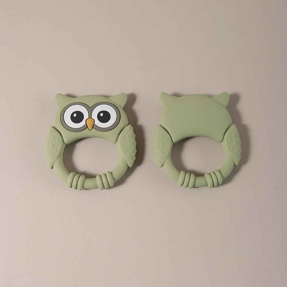 Silikonbitring Uggla – BPA-fri Tuggleksak för Baby