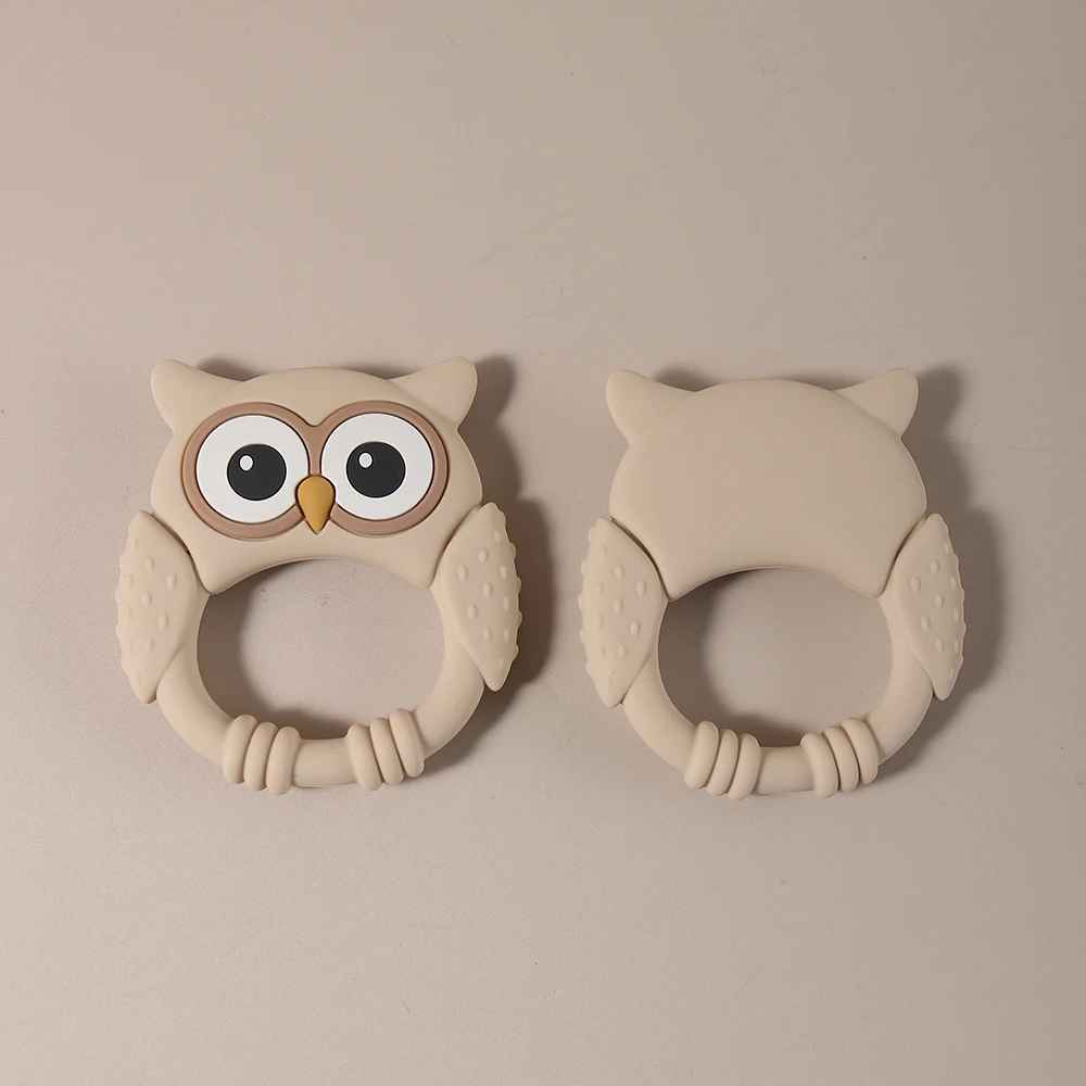 Silikonbitring Uggla – BPA-fri Tuggleksak för Baby
