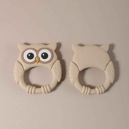 Silikonbitring Uggla – BPA-fri Tuggleksak för Baby