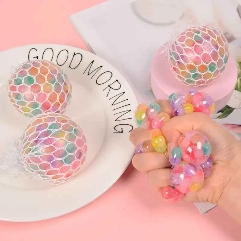 Rainbow Bead Stress Ball – färgglad och rolig klämleksak