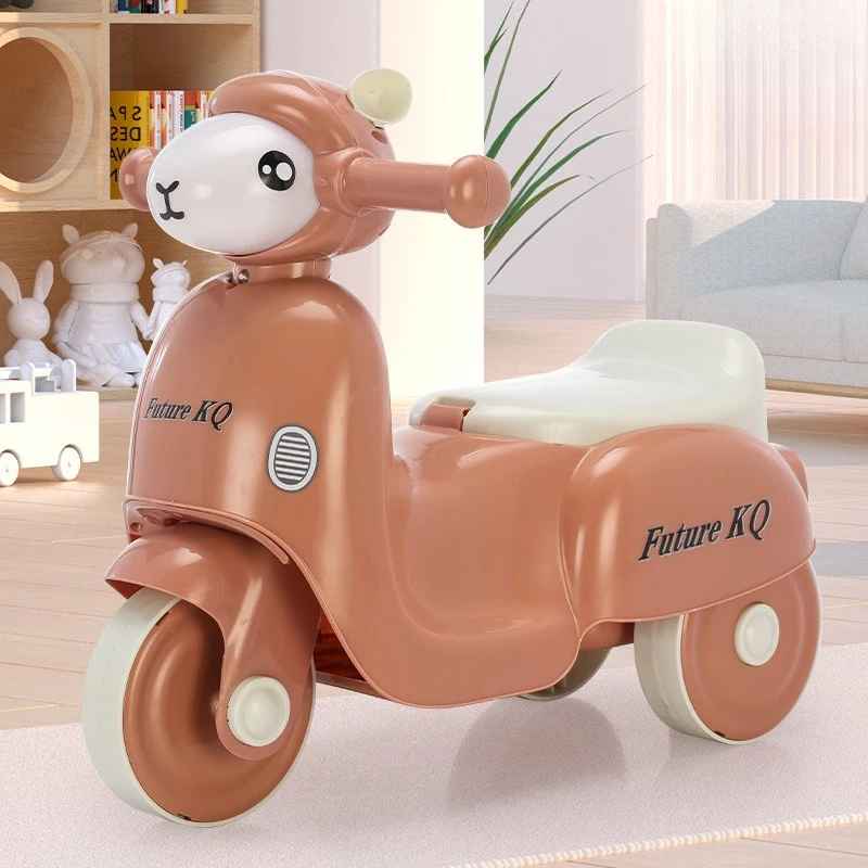 Trehjulig cykel för barn med musik belysning – stabil och lätt att använda