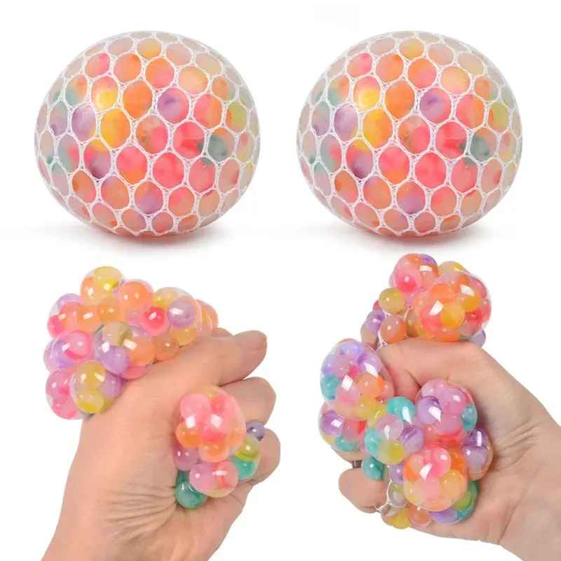 Rainbow Bead Stress Ball – färgglad och rolig klämleksak