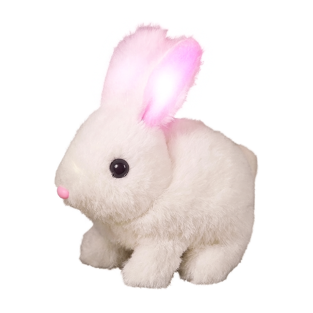 Hoppande kanin med ljud och LED-ljus