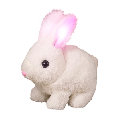 Hoppande kanin med ljud och LED-ljus