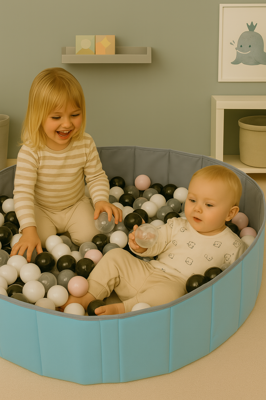 Hopfällbart Bollhav för Barn – Inomhus & Utomhuslek i Ett!