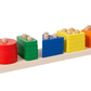 Montessori träleksaker för barn – färg- och formleksak i trä