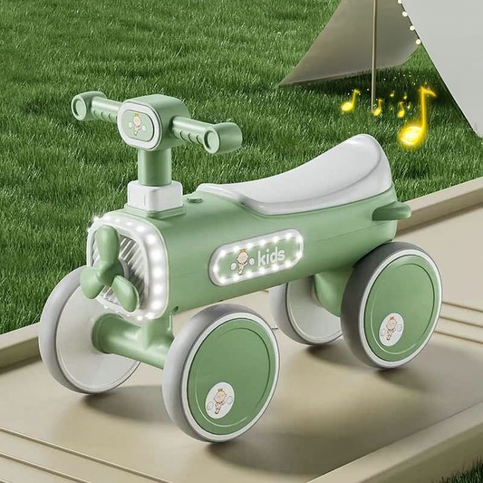 Balansbil för Barn 1+ | Fyrhjulig med Ljus & Musik