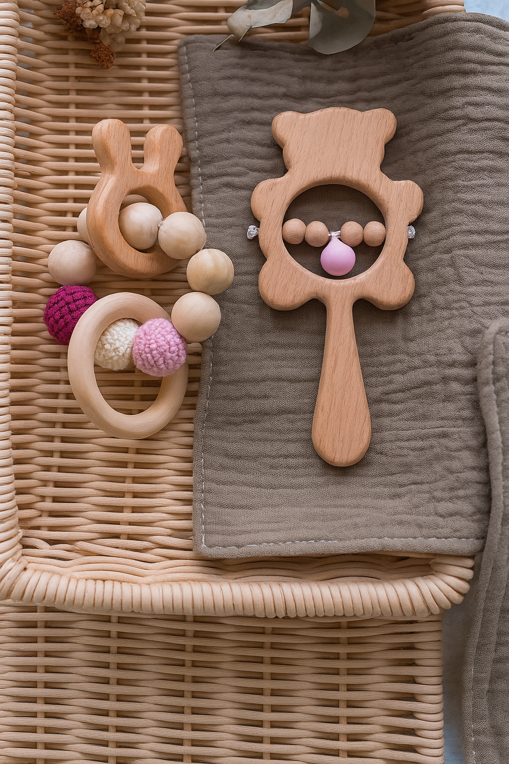 Babyleksaker – Musikskallra i Trä