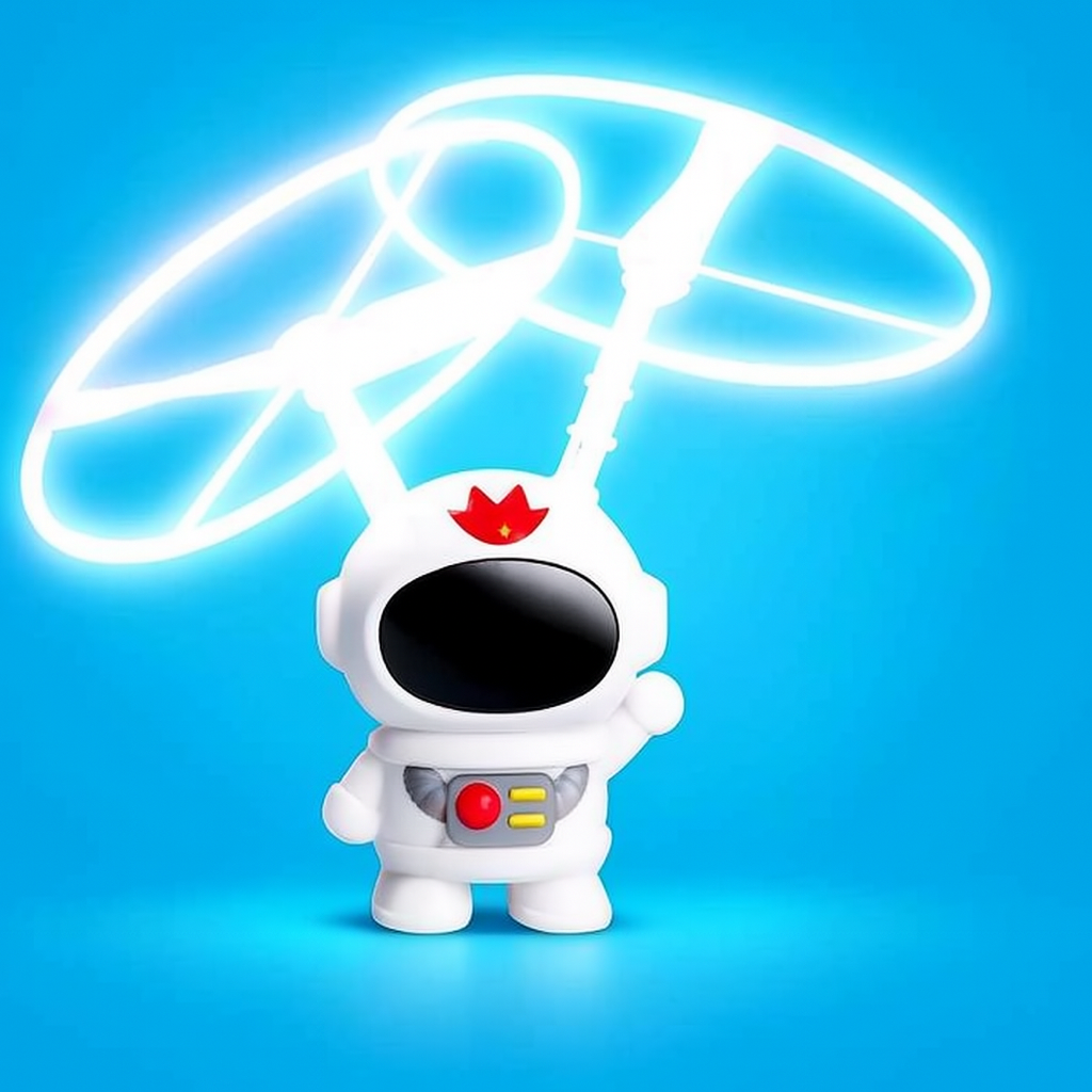 Svävande Helikopter med Ljus – Flygande Leksak för Barn