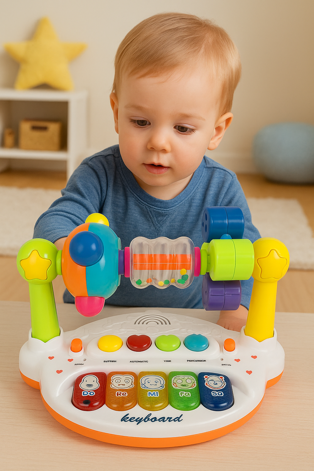 Multifunktionell Aktivitetsleksak med Musik – För Barn