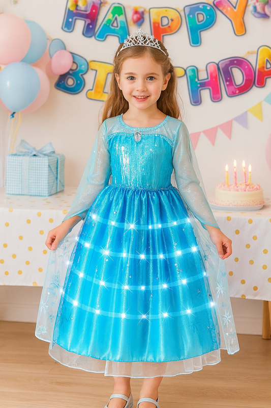 Sagoklänning med LED