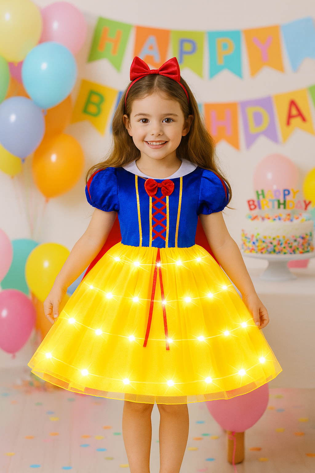 Sagoklänning med LED