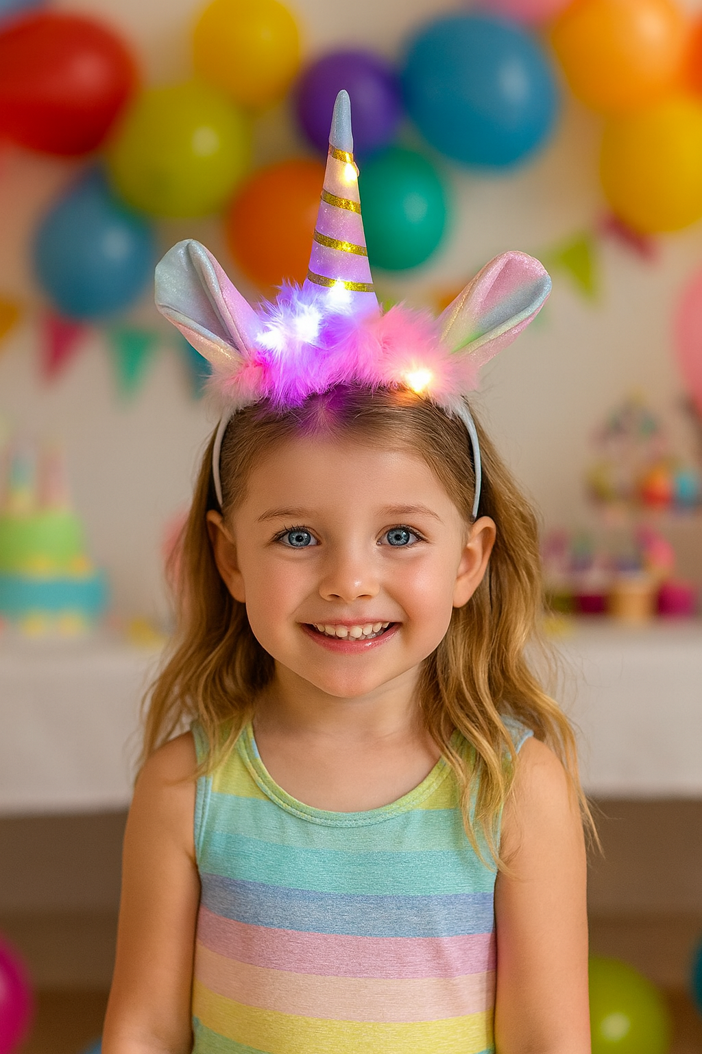 Lysande Fjädervingar, diadem och trollspö för Barn