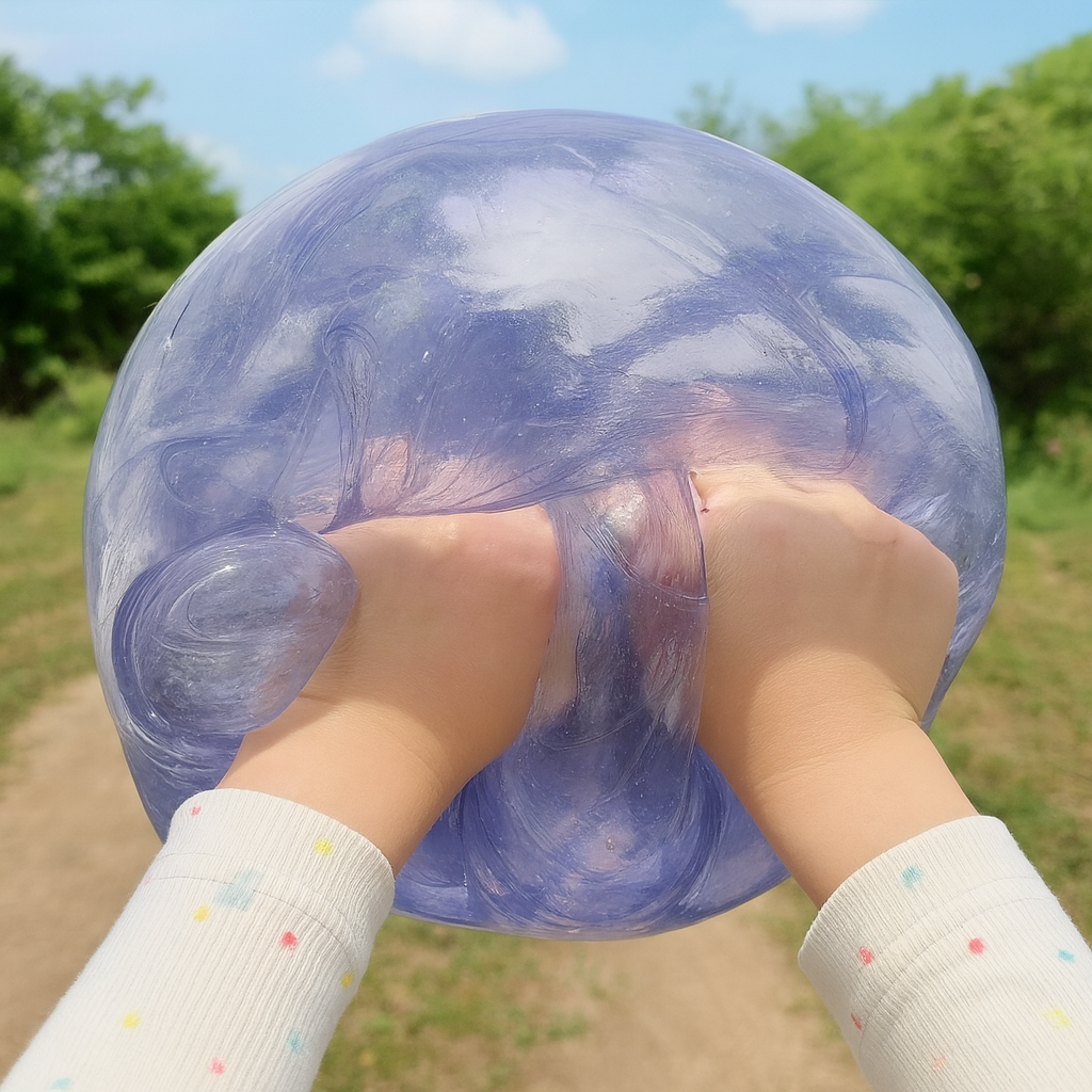 Transparent Slime Bubble Gel – Rolig och Avkopplande Slime för Barn