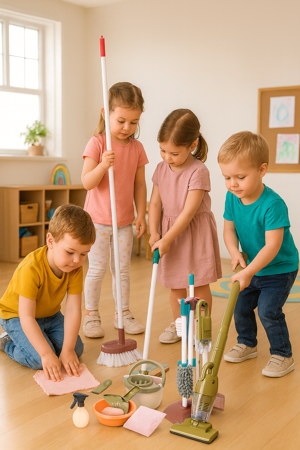 Städleksaker – Roligt städset för barn med tillbehör