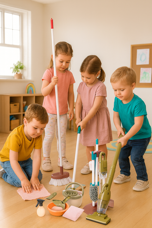Städleksaker – Roligt städset för barn med tillbehör