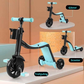 3-i-1 Barnscooter & Trehjuling LED – Fällbar Multifunktionell Balanscykel 2–6 år