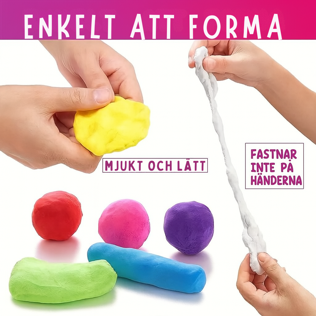 Lufttorkande Lera Set – 36 Färger Ultralätt Modellera med Verktyg för Barn