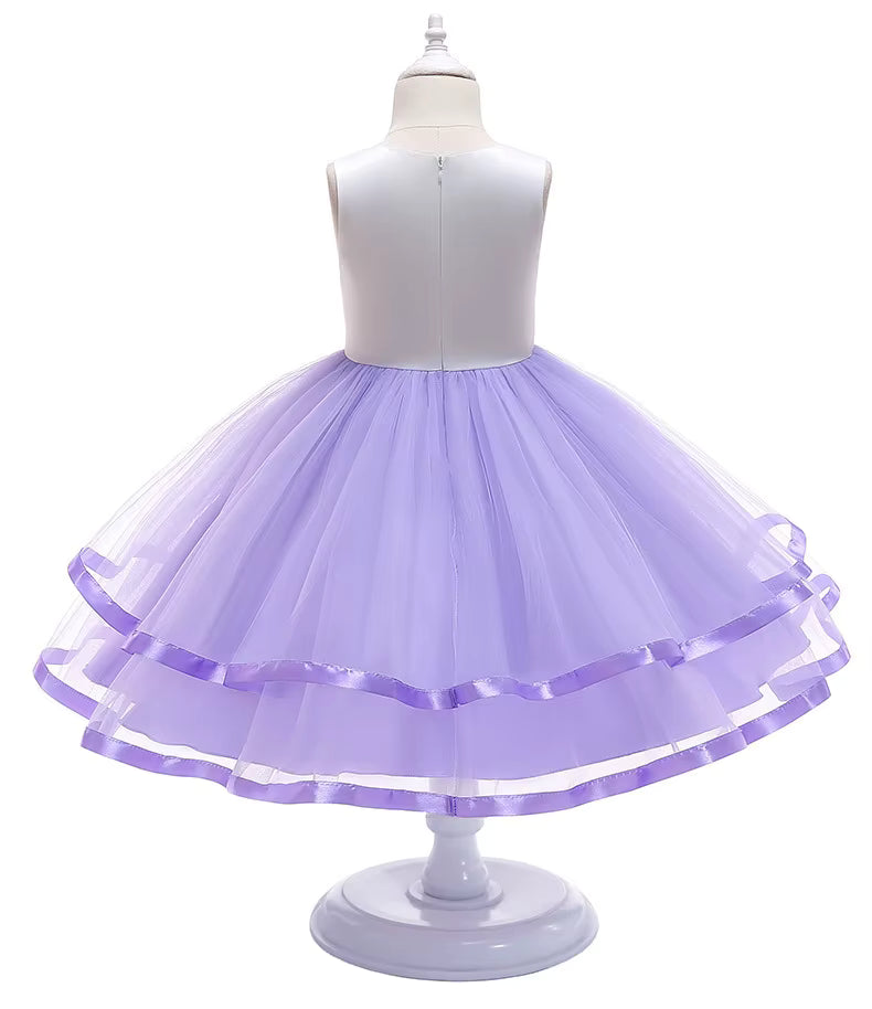 Unicorn Klänning för Barn – Ljuslila Prinsessdröm