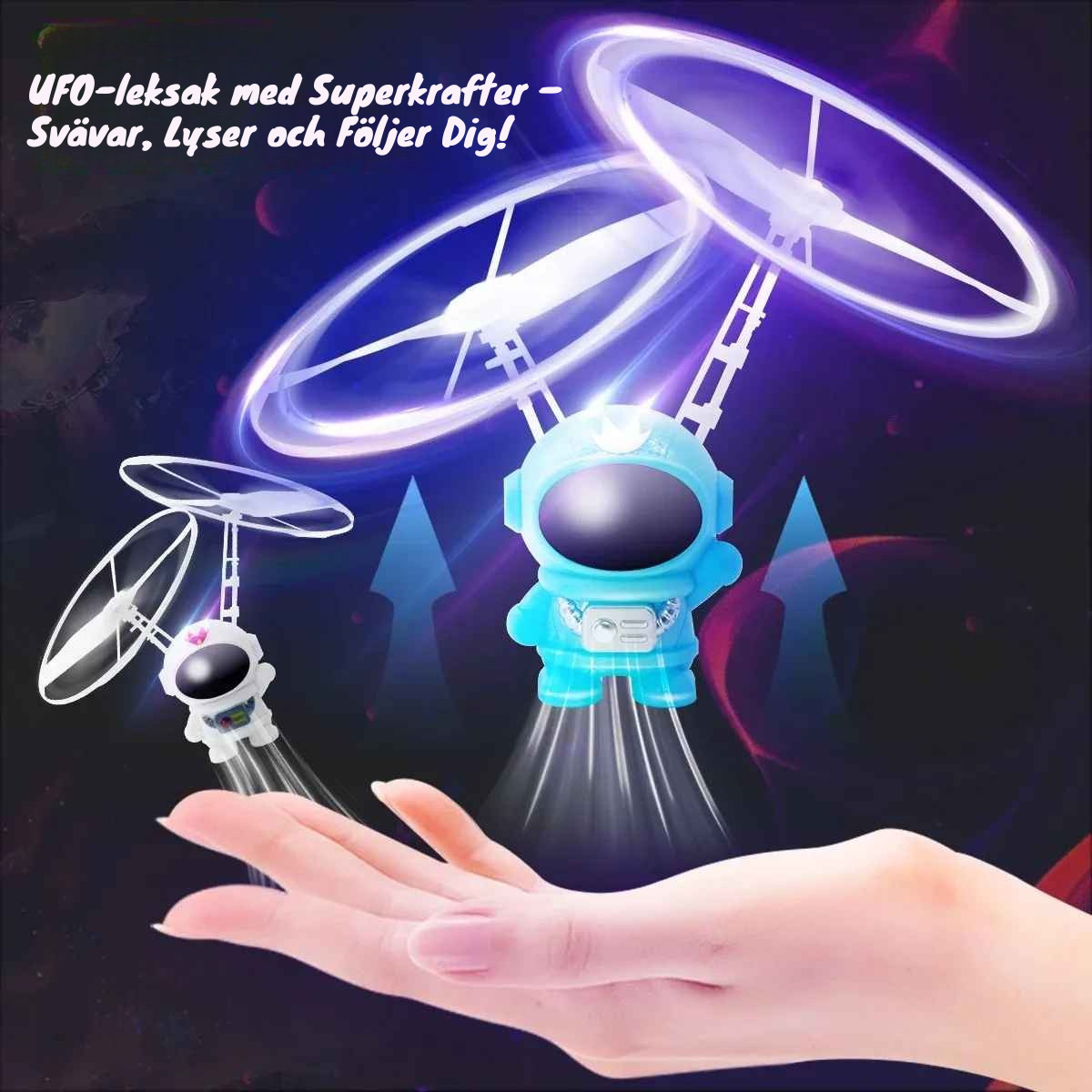 Svävande Helikopter med Ljus – Flygande Leksak för Barn