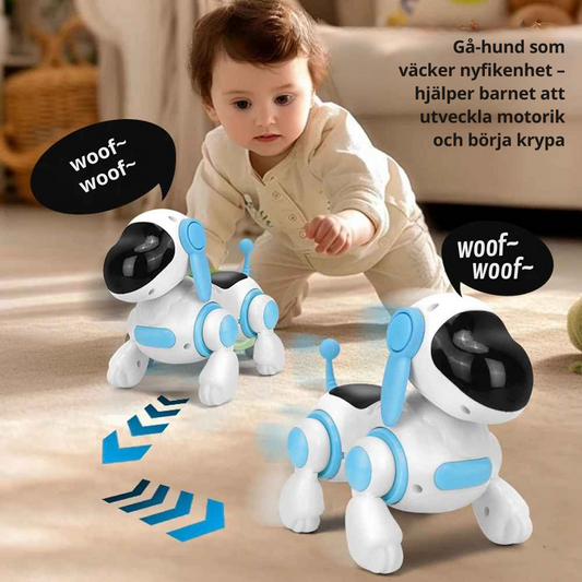 Smart Interaktiv Robothund med Ljus, Ljud och Musik