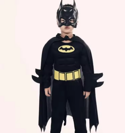 Superhjälteset för Barn med Mask – Bekväm Jumpsuit