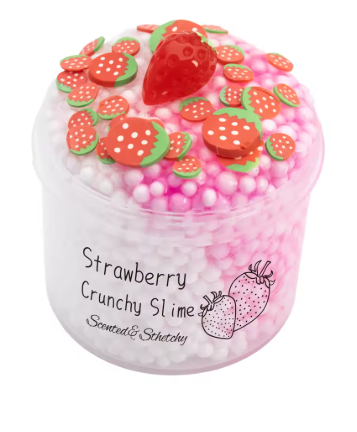 Strawberry Cloud Crunchy Slime Kit – Fluffigt och Crunchy Slime för Kreativ Lek