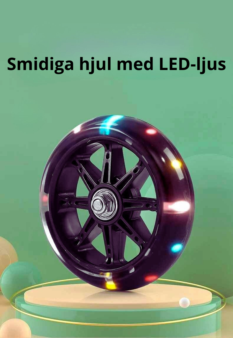 3-i-1 Barnscooter & Trehjuling LED – Fällbar Multifunktionell Balanscykel 2–6 år